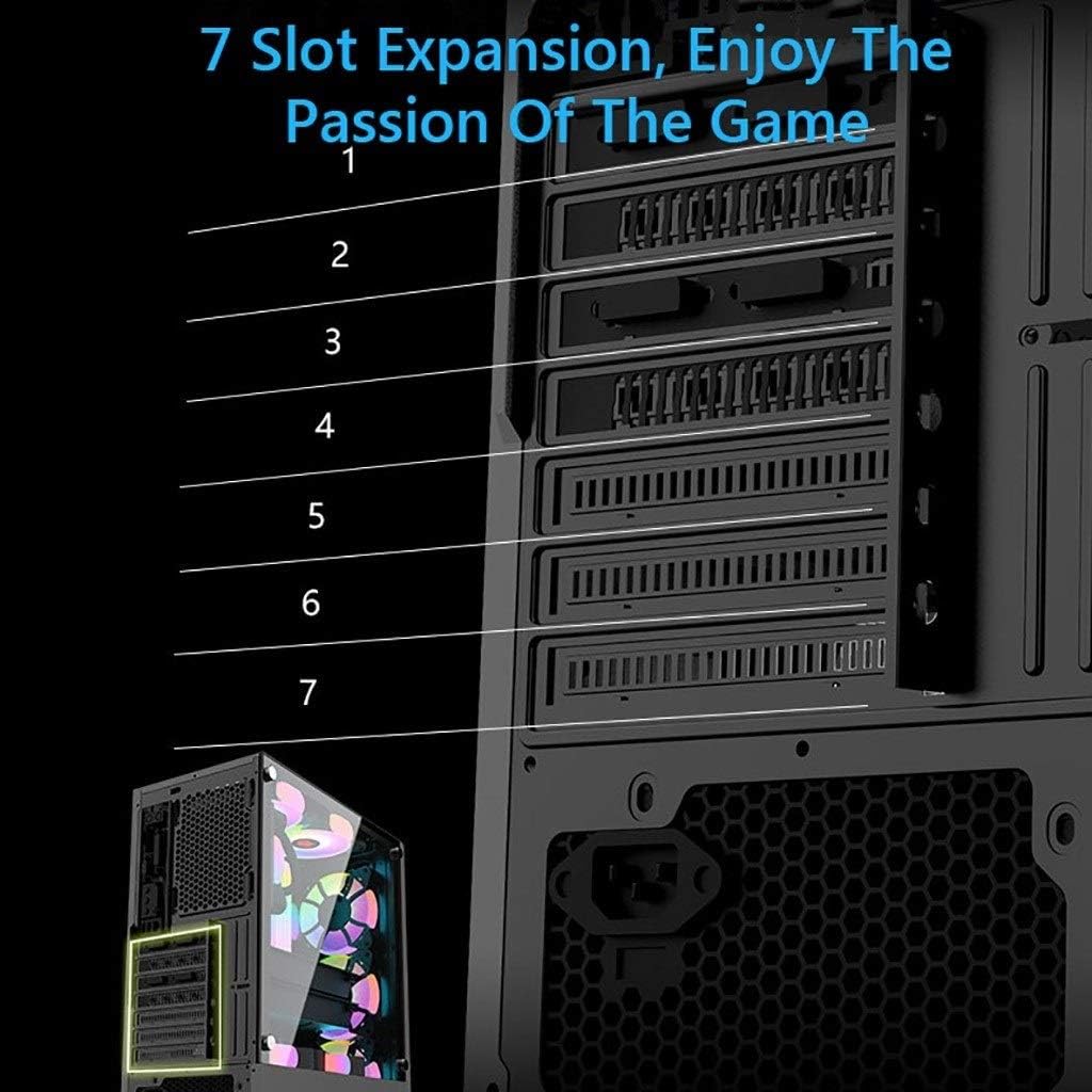 Galaxy ATX/M-ATX/ITX Gaming PC Desktop Computer Case Black with Side Tempered Glass Panels with 6 Fan Support Galaxy ATX/M-ATX/ITX Gaming PC Desktop Computer Case Black with Side Tempered Glass Panels with 6 Fan Support